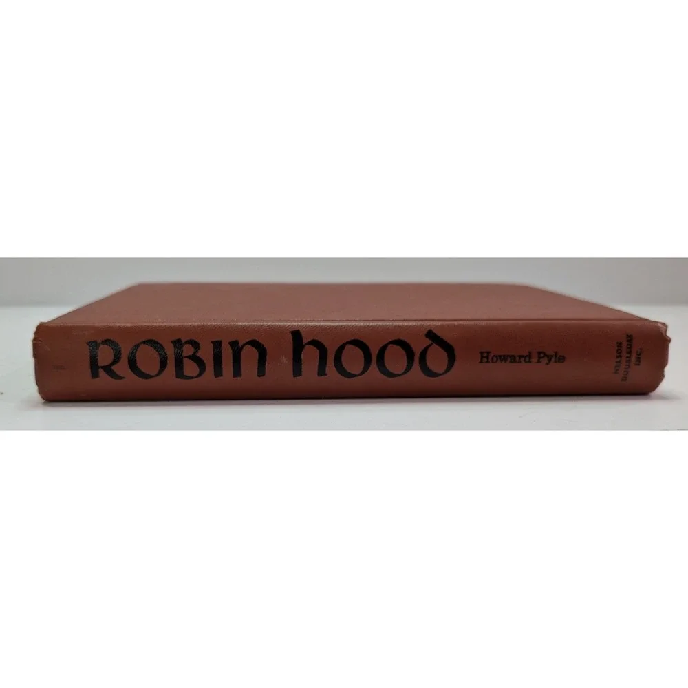 Nelson Doubleday Robin Hood Hardcover Book Howard Pyle Brown Good Illustrated